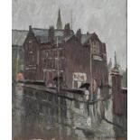 REG GARDNER (b. 1948) OIL PAINTING ON CANVAS 'Newton Heath Town Hall' Signed and dated (19)'74 11