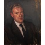 HARRY RUTHERFORD (1903 - 1985) OIL PAINTING ON CANVAS 'Portrait of Gordon Black' 24" x 20" (61 x