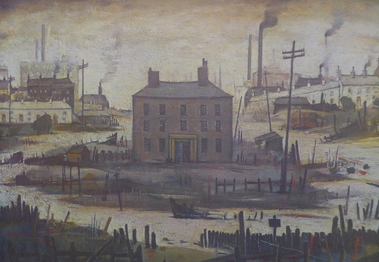 AFTER L.S. LOWRY FIVE COLOUR PRINTS ?An Island? Unsigned 16 ½? x 22 ½? (42cm x 57cm), unframed, (5)