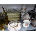 FIVE ROYAL DOULTON CHRISTMAS PLATES, WEDGWOOD 'HATHAWAY' COFFEE POT ETC....