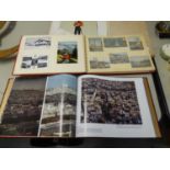 ALBUM OF MAINLY POSTCARDS OF SWITZERLAND AND A BOOK OF PHOTOGRAPHS OF 'ARIAL SHOTS OF PARIS'  BY