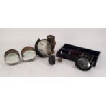 SMALL QUANTITY OF OPTIC RELATED ITEMS, including TWO CASED SET OF OPHTHALMIC TESTING EQUIPMENT,