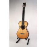 ARIA A19C-200NNA SIX STRING ACOUSTIC GUITAR, serial no: 48040052, outlined in scroll banded inlay,