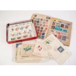 THE C-B COLLECTION BUILDER STAMP ALBUM CONTAINING 19TH CENTURY AND LATER SELECTION OF WORLD STAMPS