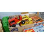 METTOY CIRCA 1960's BOXED BATTERY POWERED/COMPUTACAR complete with SIX PLASTIC CONES. SELECTION OF