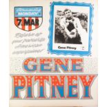 CIRCA 1960's/70's GOLDEN GARTER THEATRE - WYTHENSHAWE front of house poster GENE PITNEY and
