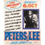 CIRCA 1960's/70's GOLDEN GARTER THEATRE - WYTHENSHAWE front of house poster PETERS AND LEE and two