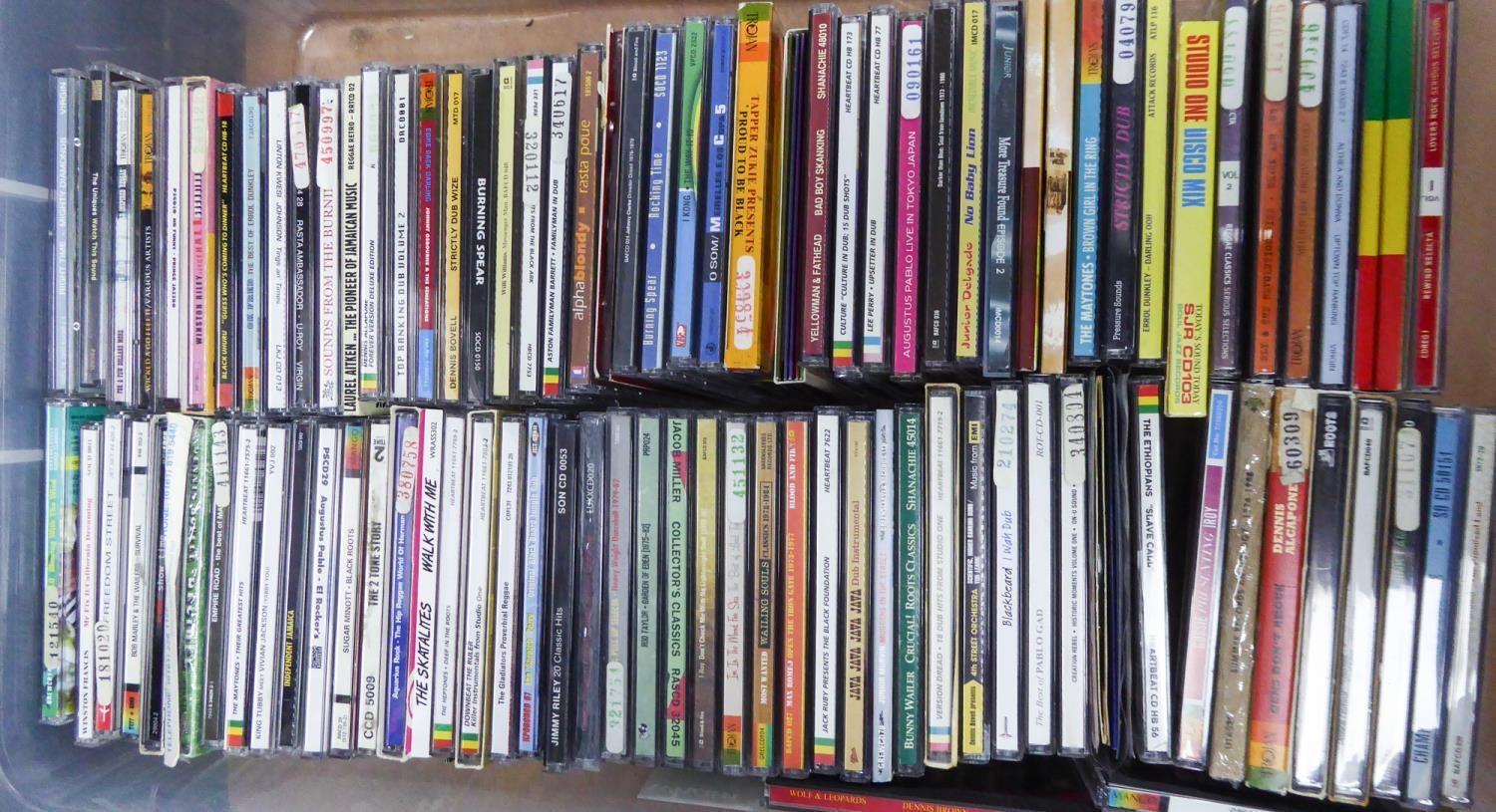 REGGAE CDS- A quantity of approximately 90 REGGAE cds. Various pressings and labels including - Image 2 of 2