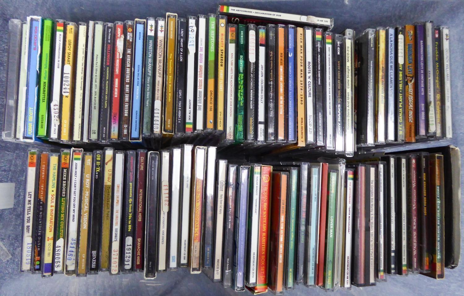 REGGAE CDS- A quantity of approximately 90 REGGAE cds. Various pressings and labels including