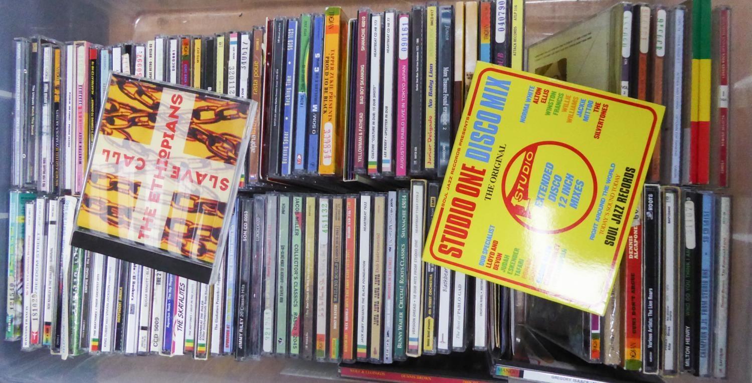 REGGAE CDS- A quantity of approximately 90 REGGAE cds. Various pressings and labels including