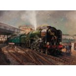 TERENCE CUNEO (1907-1996) ARTIST SIGNED LIMITED EDITION COLOUR PRINT ?The Golden Arrow?, (441/850)