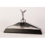 MODERN REPLICA CHROMIUM PLATED ROLLS ROYCE radiator top with Spirit of Ecstasy mascot surmount 13