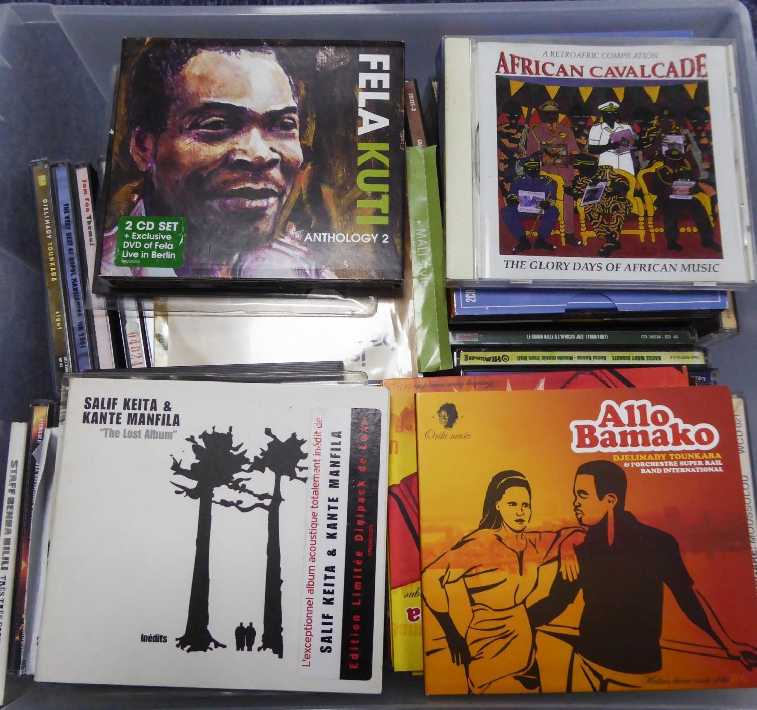 CDS-AFRICAN MUSIC- A quantity of approximately 70 cds of mainly African music, Highlife etc. Various