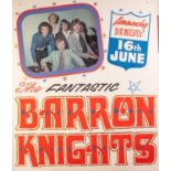 CIRCA 1960's/70's GOLDEN GARTER THEATRE - WYTHENSHAWE front of house poster THE BARRON KNIGHTS and