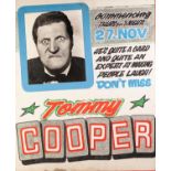 CIRCA 1960's/70's GOLDEN GARTER THEATRE - WYTHENSHAWE front of house poster TOMMY COOPER hand