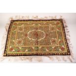 MODERN INDIAN GOLD THREAD AND BLACK VELVET SMALL MAT/WALL HANGING elaborate hand stitched design