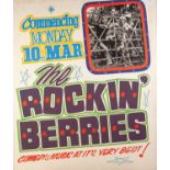 CIRCA 1960's/70's GOLDEN GARTER THEATRE - WYTHENSHAWE front of house poster THE ROCKIN BERRIES and