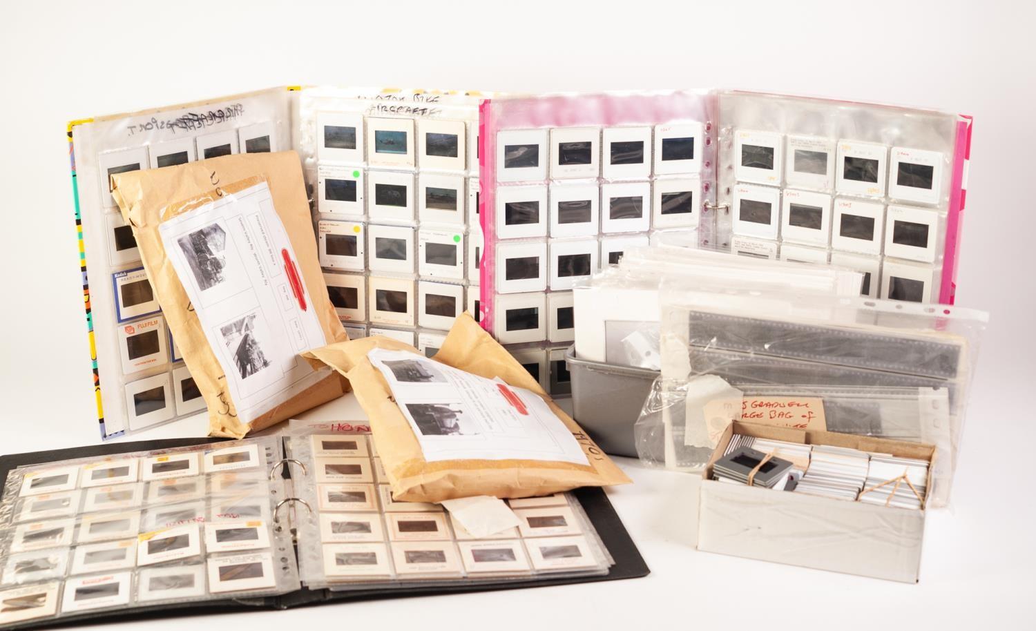 LARGE COLLECTION CIRCA 1970's ONWARDS PHOTOGRAPHIC NEGATIVES OF PRESERVED STEAM TRAINS including