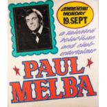 CIRCA 1960's/70's GOLDEN GARTER THEATRE - WYTHENSHAWE front of house poster PAUL MELBA and another
