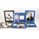 SELECTION OF AUTOGRAPHED BLACK & WHITE AND COLOUR IMAGES OF FILM STARS/CELEBRITIES many with vintage
