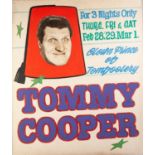 CIRCA 1960's/70's GOLDEN GARTER THEATRE - WYTHENSHAWE front of house poster TOMMY COOPER hand