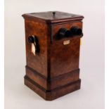 ?BRAND FRERES, BRUSSELS?, LATE NINETEENTH CENTURY BURR WALNUT TABLE TOP STEREOSCOPIC VIEWER, the