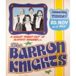 CIRCA 1960's/70's GOLDEN GARTER THEATRE - WYTHENSHAWE front of house poster THE BARRON KNIGHTS and