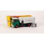 DINKY SUPERTOYS BOXED REFUSE WAGON MODEL No 978 green cab, white plastic roof rack and tipping