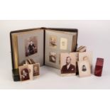 APPROXIMATELY ONE HUNDRED VICTORIAN AND LATER CARTES DE VISITE CARDS, contents of one album with