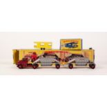 MATCHBOX ALMOST MINT AND BOXED MAJOR M4 PACK FRUEHAUF HOPPER TRAIN minor chips to cab, box inner