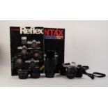PENTAX ME SUPER SLR ROLL FILM CAMERA, with PENTAX f:1.7, 50mm LENS, together with a KIRON f:4, 80-