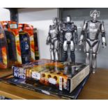 DR. WHO MODEL MAKING KIT, DR. WHO CD-ROM AND 3 CYBER MEN FIGURES