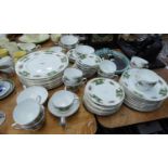 IMPERIAL TEA AND DINNER WARES, ORIGINALLY FOR 12 PERSONS, 68 PIECES, FINE BONE CHINA, WARRANTED 22CT