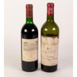 SINGLE BOTTLE 1956 CHATEAU MOUTON Baron Philippe Domaine Rothschild red wine some evaporation.