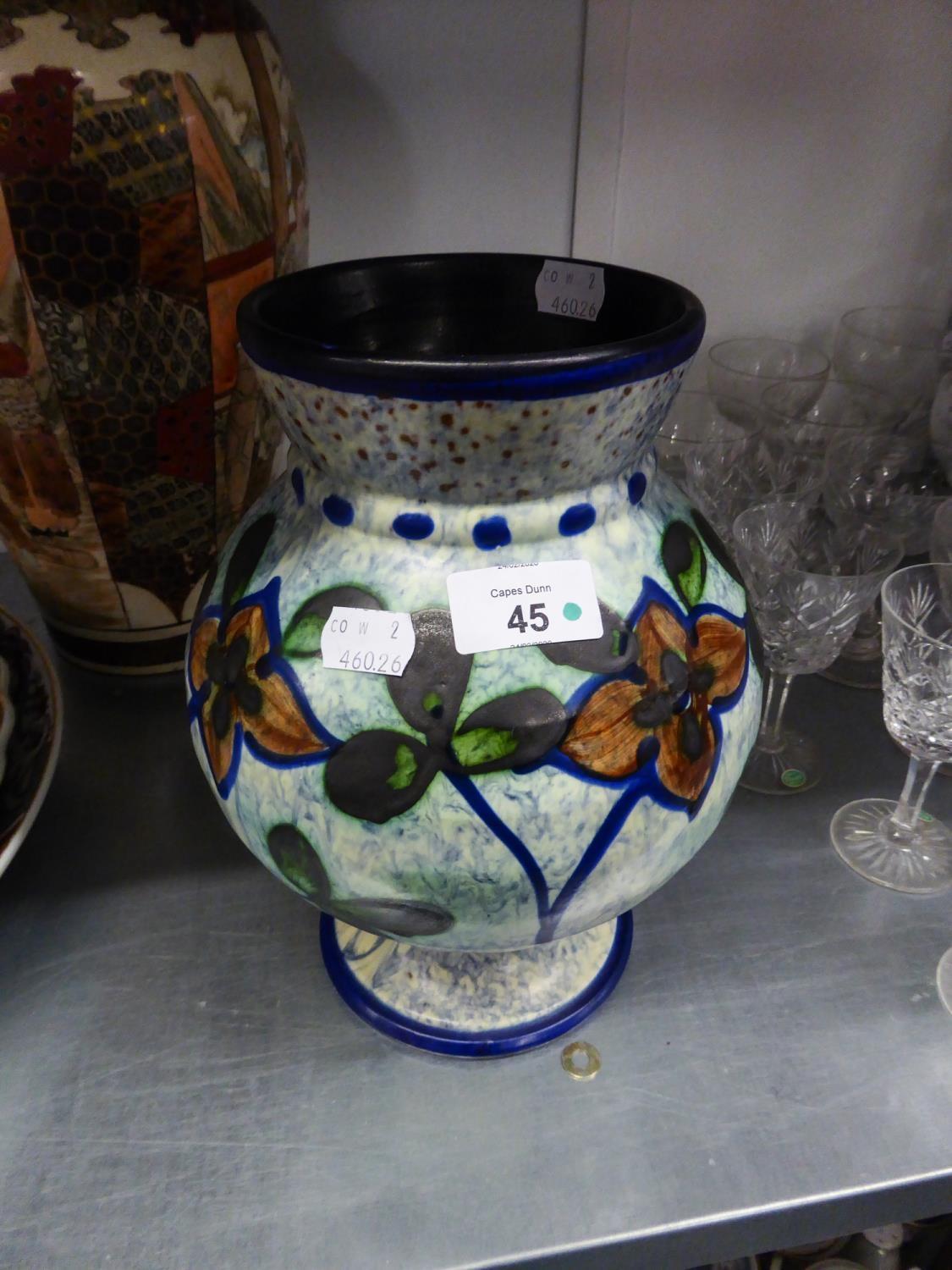 A 'MADE IN SWEDEN' POTTERY VASE