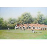 MARC GRIMSHAW Artist signed limited edition reproduction colour prints, Hale Golf Club, with