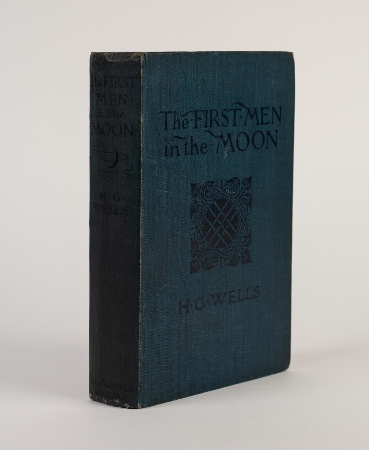 H G WELLS- The First Men in the Moon, published by George Newnes, Limited 1901, 1st Edition with