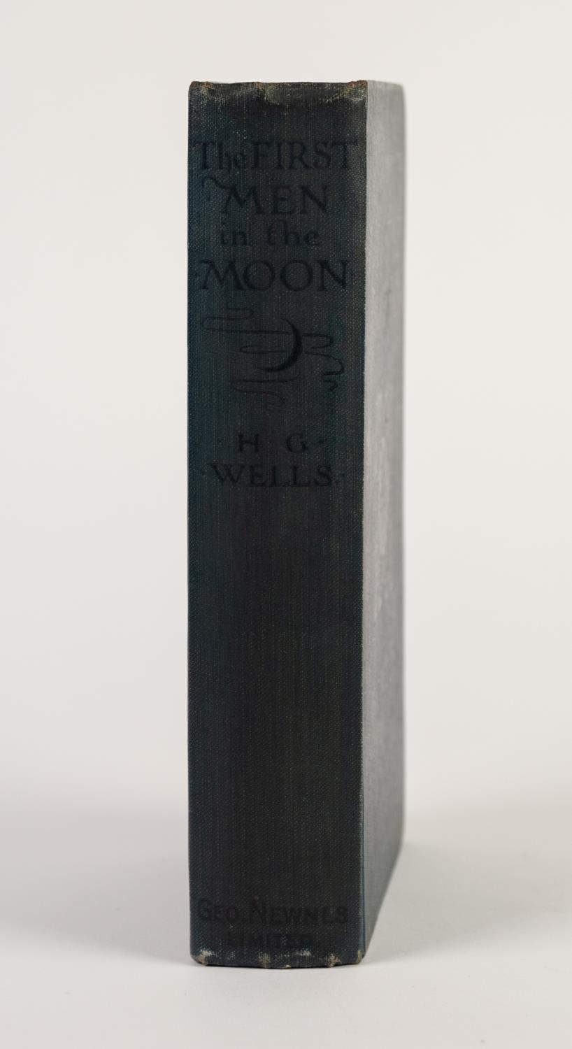 H G WELLS- The First Men in the Moon, published by George Newnes, Limited 1901, 1st Edition with - Image 2 of 6