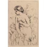 PIERRE AUGUSTE RENOIR (1841-1919) ETCHING?Baigneuse debout a mi-jambes? or ?The Bather? Unsigned