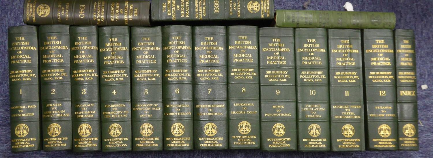 MEDICAL- Rolleston- The British Encyclopedia of Medical Practise, 12 volumes, pub Butterworths