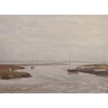 ERIC PIPKIN (TWENTIETH/ TWENTY FIRST CENTURY) OIL ON BOARD ?A Quiet Day, Blakeney? Signed, titled to