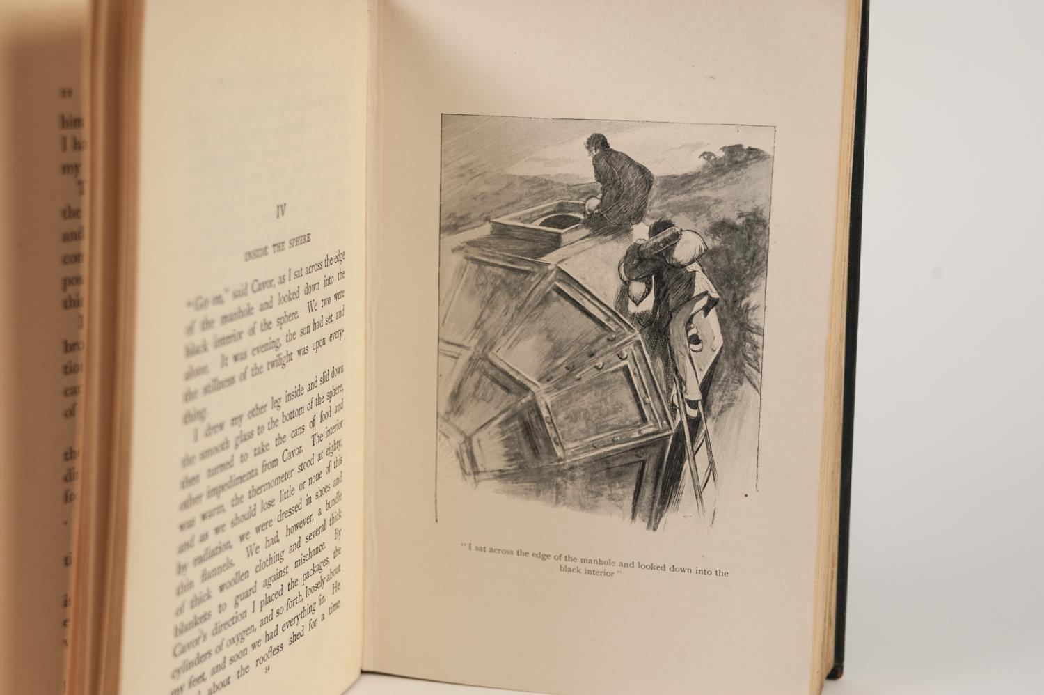 H G WELLS- The First Men in the Moon, published by George Newnes, Limited 1901, 1st Edition with - Image 6 of 6