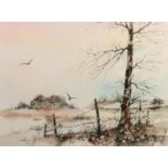 DRIVER (TWENTIETH/ TWENTY FIRST CENTURY) WATERCOLOUR DRAWING Landscape Signed 10 ½? x 14? (26.7cm