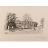 PATRICK BURKE (b.1932) PAIR OF ARTIST SIGNED LIMITED EDITION PRINTS OF PENCIL DRAWINGS Street scenes
