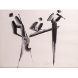 AFTER PATRICK CIRANNA SET OF FOUR PRINTS Musicians 15? x 11? (38.1cm x 28cm) TOGETHER WITH AN ?