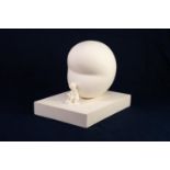 MACKENZIE THORPE (b.1956) LIMITED EDITION PARIAN COLOURED MOULDED COMPOSITION SCULPTURE ?Feeding the