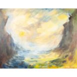 JOSEPHINE LYONS (TWENTY FIRST CENTURY) TWO OIL PAINTINGS ON CANVAS Landscape Signed and dated 2011-