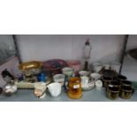 SELECTION OF CERAMICS TO INCLUDE; QUEENS TEA SET, MALING BOWL,. COACHING DAY'S SCENE TANKER, BLACK