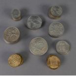 ELIZABETH II UNCIRCULATED COINS 1965/1967, 5 half crowns; 6 two shillings; 3 one shillings; 11