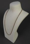 9ct GOLD BRAIDED CHAIN NECKLACE 11.6gms